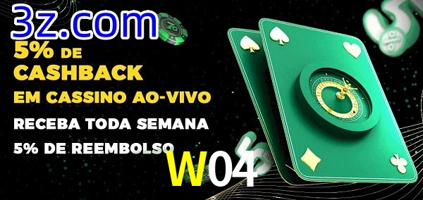 Promoções do cassino ao Vivo W04